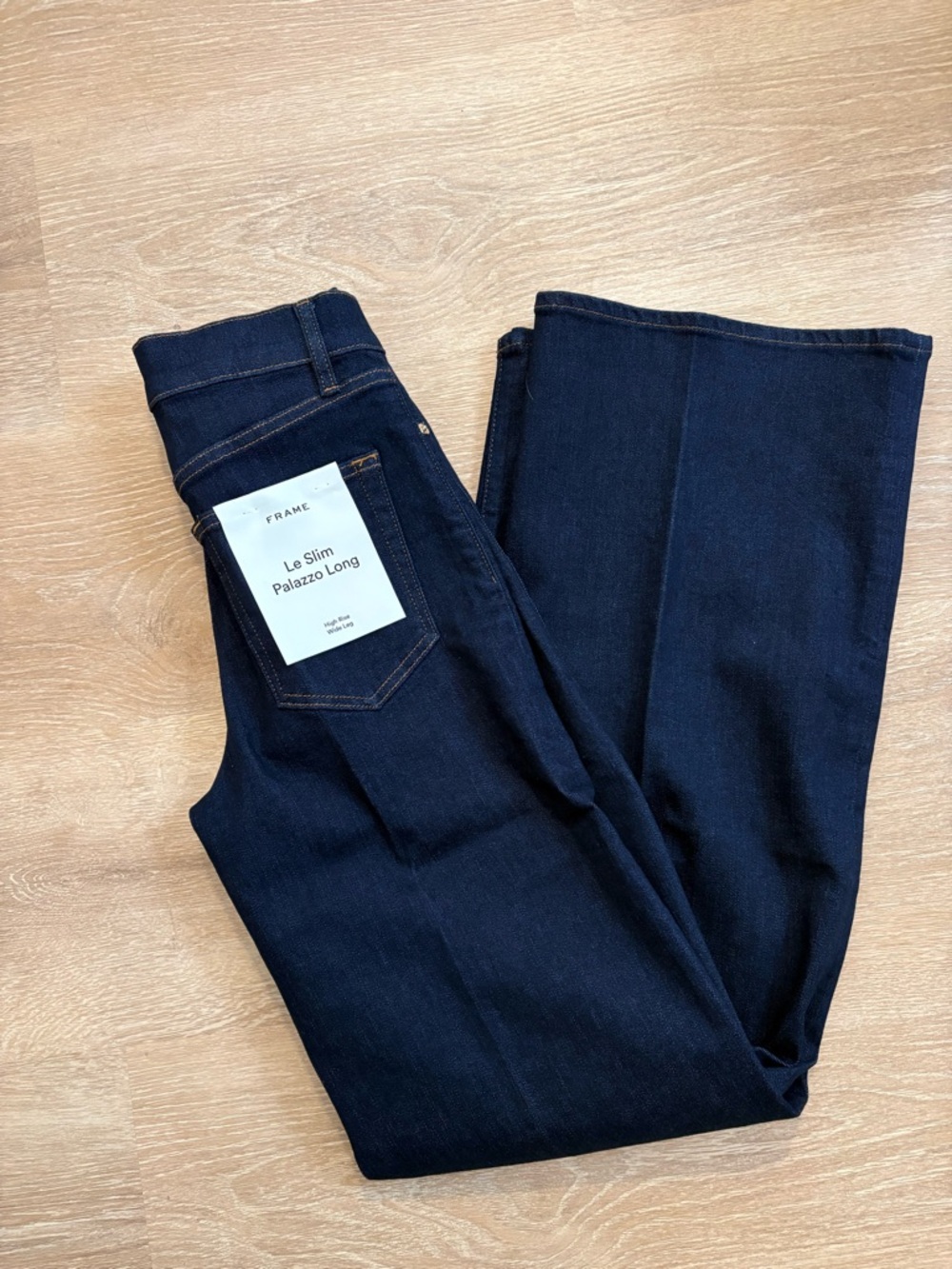 NWT FRAME Le Slim Palazzo LONG Jeans